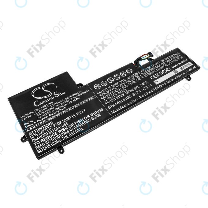 Bateria do Lenovo Yoga Slim 7-15IIL, 4500mAh, Li-Pol, 15.44V, L19C4PF5, HQ