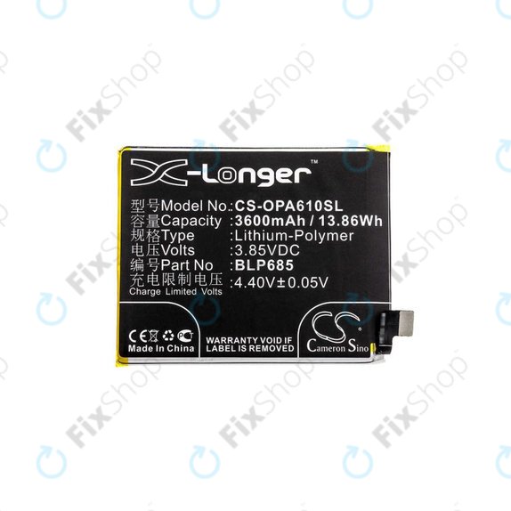 Bateria do OnePlus 6T A6010, A6013, 7 GM1901, GM1903, BLP685, 3600mAh, HQ