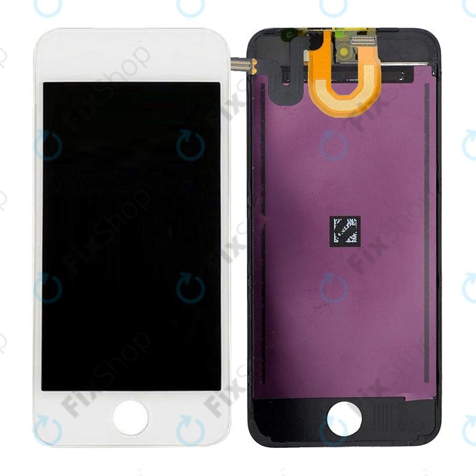 Wyświetlacz LCD dla iPod Touch (5th Gen, 6th Gen, 7th Gen), White, Ekran dotykowy z ramką