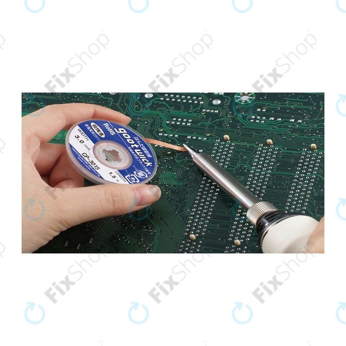 Konwencjonalna plecionka do rozlutowywania, 1.5mm, Goot CP-1515