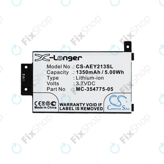 Bateria do Amazon Kindle Paperwhite 2013, 6th Gen, 6 2015, Touch 2013, MC-354775-05, 1350mAh, HQ