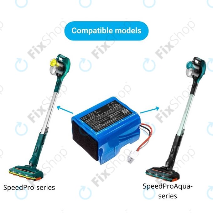 Bateria do Philips SpeedPro, SpeedPro Aqua, INR18650C25, Li-Ion, 21,6V 2500mAh, HQ