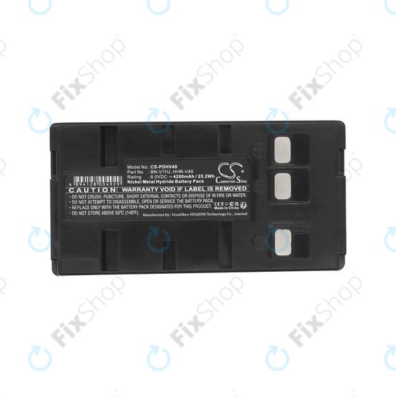 Bateria do Blaupunkt, Grundig, JVC, Metz, Panasonic, Philips, Siemens, 4200mAh, Ni-MH, 6V, HHR-V40, HQ