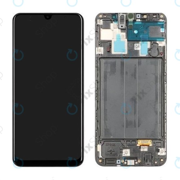 Wyświetlacz do Samsung A30 A305F, Ekran dotykowy z ramką, TFT