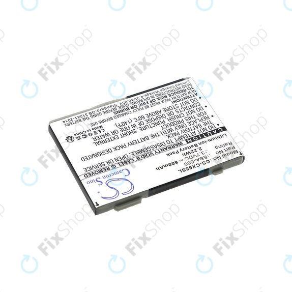 Bateria do Siemens M8, A31, CS66, SS66, 600mAh, Li-Ion, 3.7V, EBA-660, HQ