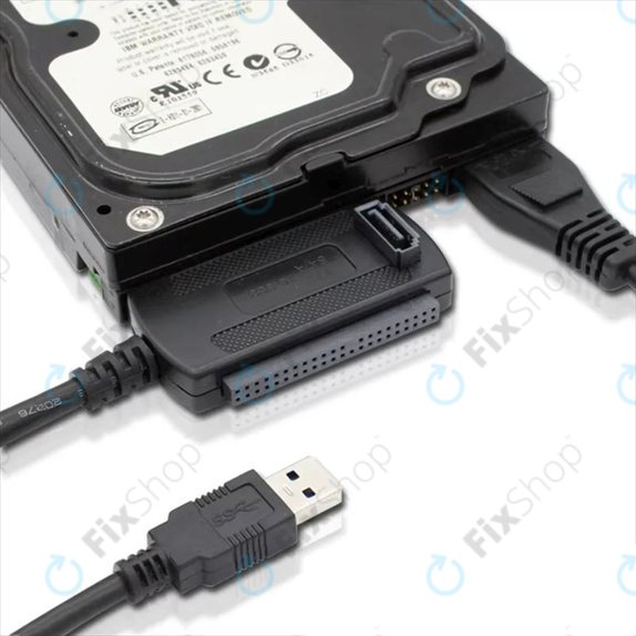 Adapter USB 2.0 na IDE / SATA do dysków HDD/SSD 2,5" i 3,5", z zasilaniem EU