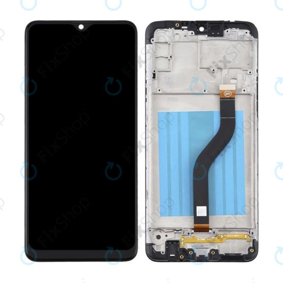 Wyświetlacz do Samsung A20s A207F, Ekran dotykowy z ramką, TFT