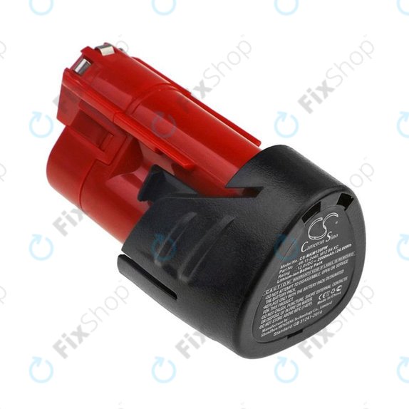 Bateria do Milwaukee C12, M12, 2000mAh, Li-Ion, 12V, 48-11-2440, HQ
