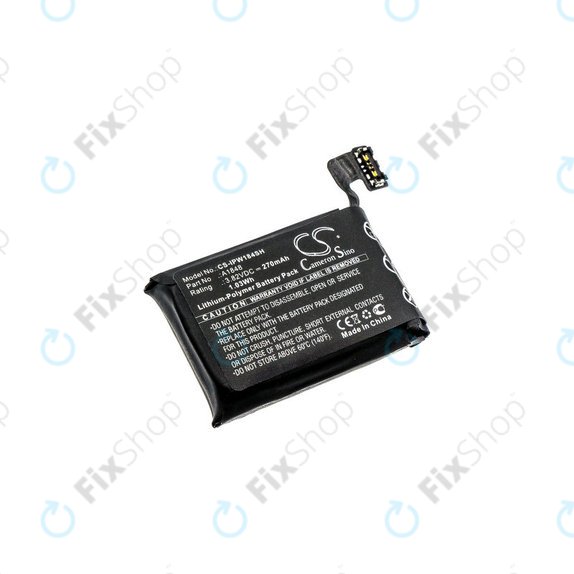 Bateria dla Apple Watch 3 38 mm, 270mAh, GPS + Cellular Version, Li-Pol, 3.82 V, A1848, HQ