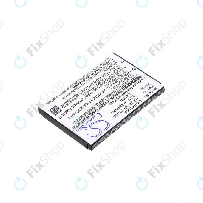 Bateria do Casio Exilim Card Ex-S880, 650mAh, Li-Ion, 3.7V, NP-20, HQ