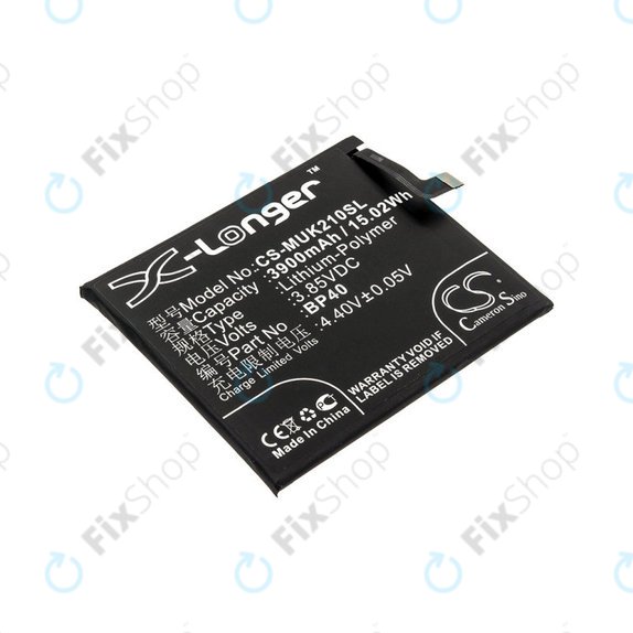 Bateria dla Redmi K20 Pro, Redmi M1903f11a, Redmi M1903f11c, 3900mAh, Li-Pol, 3.85 V, BP40, HQ
