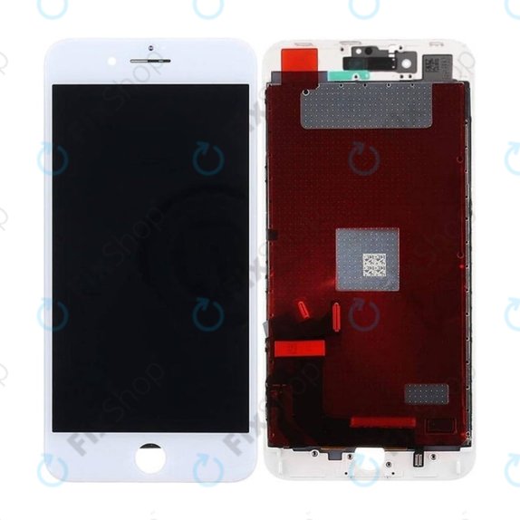 Wyświetlacz In-Cell dla iPhone 8 Plus, White, Ekran dotykowy z ramką, FixPremium