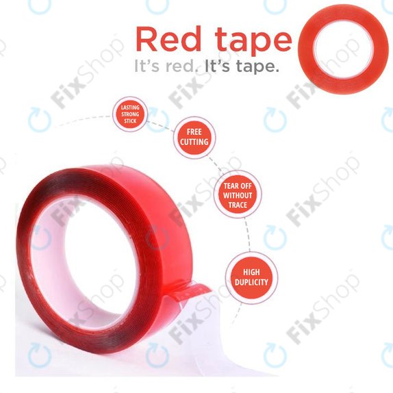 Taśma dwustronna Magic RED, 1mm x 25m, Przezroczysty, Transparent, Transparent