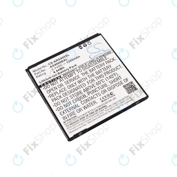Bateria do Aligator S4000 Duo, 1200mAh, Li-Ion, 3.7V, AS4000BAL, HQ