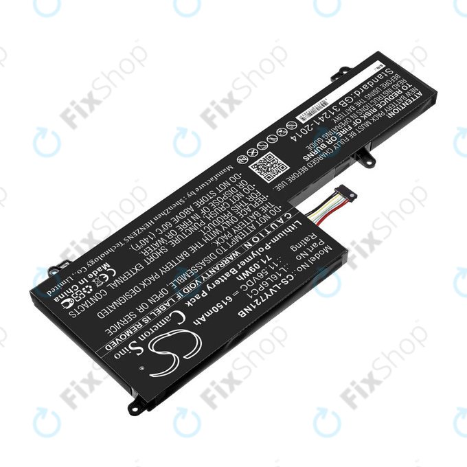Bateria do Lenovo Yoga 720-15, 6150mAh, Li-Pol, 11.56V, L16L6PC1, HQ