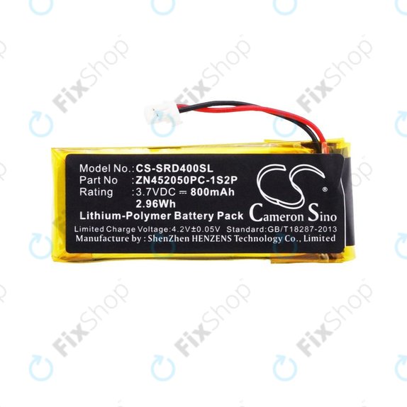 Bateria do Cardo Scala Rider G4, 800mAh, Li-Pol, 3.7V, ZN452050PC-1S2P, HQ