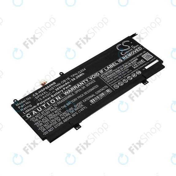 Bateria do HP Spectre X360 13, 3850mAh, Li-Pol, 15.4V, HSTNN-OB1B, HQ