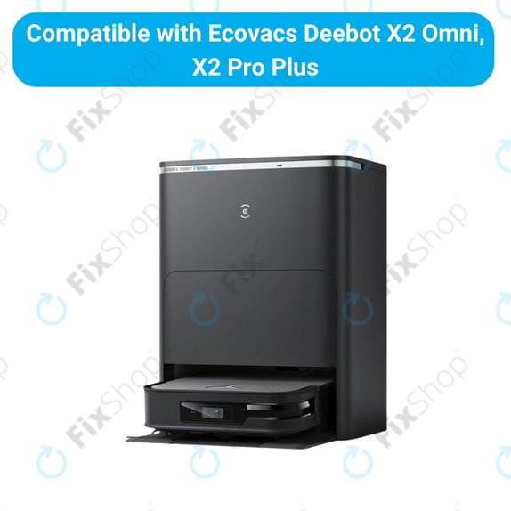 Zestaw części zamiennych do Ecovacs Deebot X2 Omni (2x Główna szczotka, 4x Filtr, 4x Szczotka boczna)