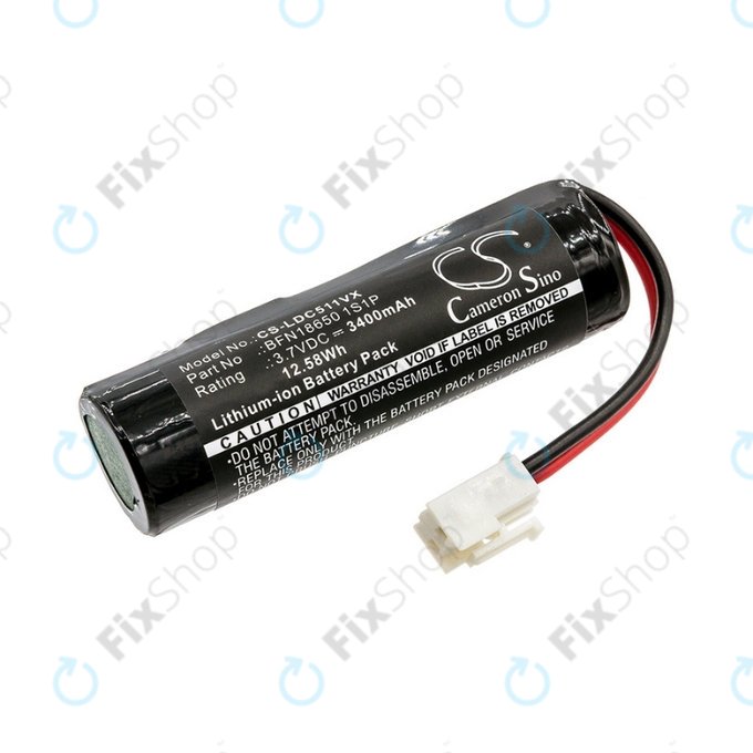 Bateria do Leifheit Dry&Clean 51000, 51002, 51113, 51114, BFN18650, 1S1P, Li-Ion, 3.7V, 3400mAh, HQ