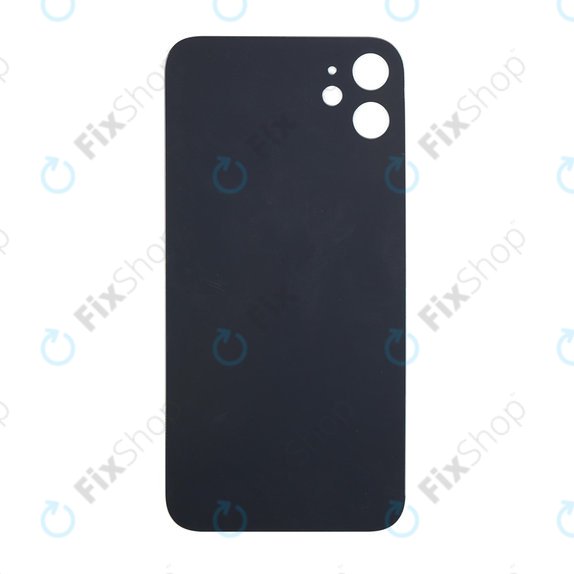 Tylne szklo pokrywy do iPhone 11, Czarny, Black