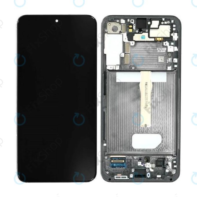 Wyświetlacz OLED do Samsung S22 Plus S906B, Ekran dotykowy z ramką, Phantom Black