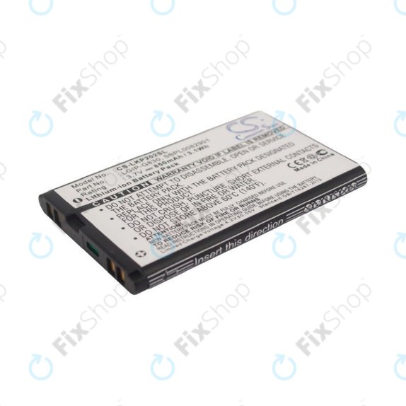 Bateria do LG KG120, 850mAh, Li-Ion, 3.7V, LGIP-G830, HQ