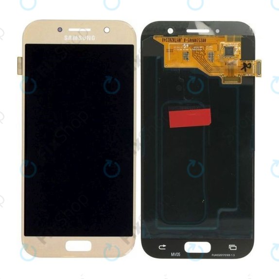 Wyświetlacz z ekranem dotykowym do Samsung A5 A520F (2017), GH97-19733B, GH97-20135B, Gold Sand, Genuine Service Pack