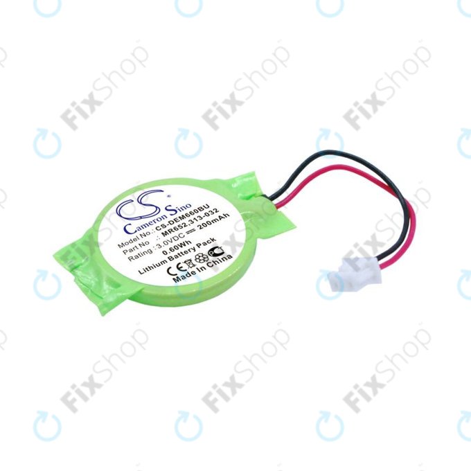 Bateria zapasowa do Dell Latitude E6320, 200mAh, Lithium, 3V, 077-A00, HQ