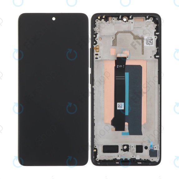 Wyświetlacz do Xiaomi Poco X6 Pro, Ekran dotykowy z ramką, Czarny, Black, TFT