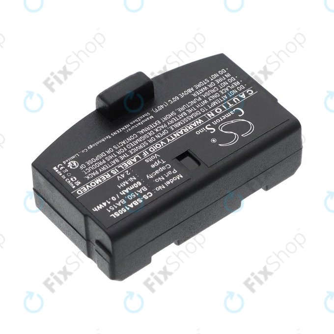 Bateria do Sennheiser, 60mAh, Ni-MH, 2.4V, BA150, HQ