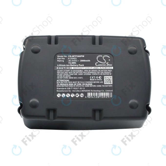 Bateria do Metabo Ahs36v, Bha 36 Ltx Compact, 2000mAh, Li-Ion, 36V, 6.25453, HQ