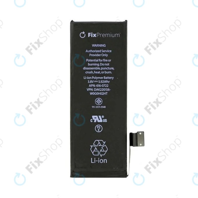 Bateria dla iPhone 5S, 1560mAh, FixPremium