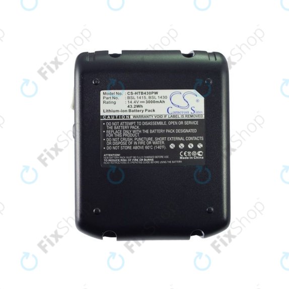 Bateria do Hitachi C 14dsl, Dv 14dbl, Wh 14dbl, 3000mAh, Li-Ion, 14.4V, BSL 1415, BSL 1430, HQ