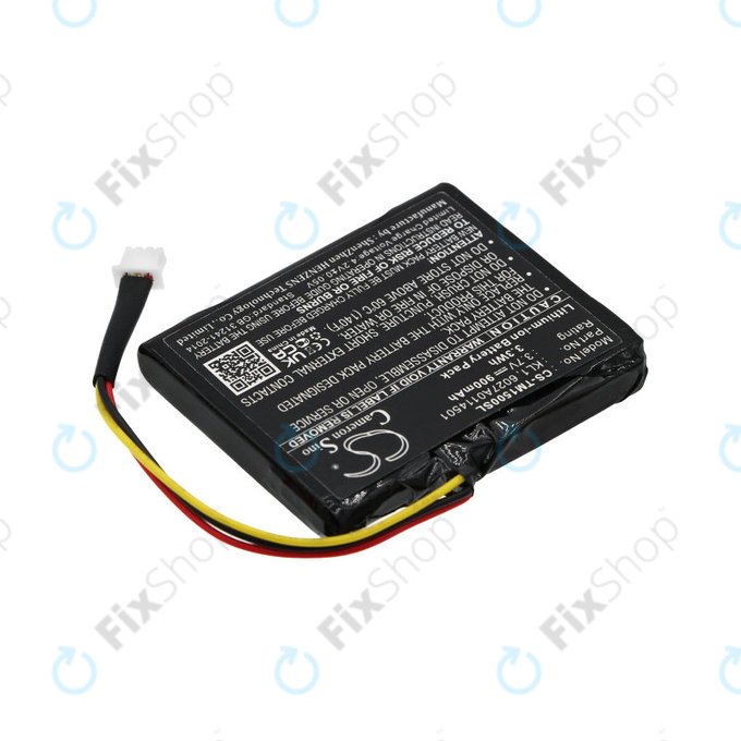 Bateria do TomTom Via 1405, 900mAh, Li-Ion, 3.7V, 6027A0114501, HQ