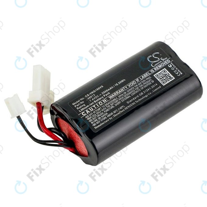 Bateria do Vorwerk Kobold VG100, 48813, Li-Ion, 7,4V 2500mAh, HQ