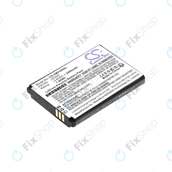 Bateria do Xiaomi F490 4g, 2000mAh, Li-Pol, 3.8V, DC027, HQ