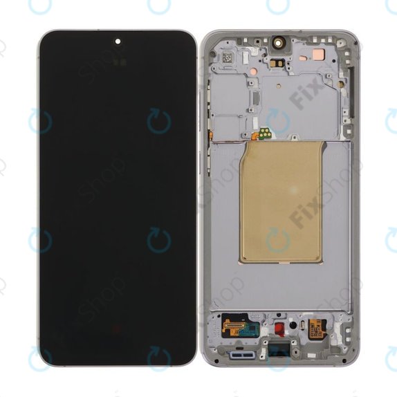 Wyświetlacz OLED dla Samsung S25 FE, Jetblack, Ekran dotykowy z ramką