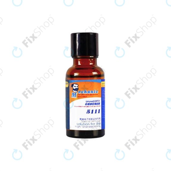 Zmywacz kleju do tylnej obudowy szklanej Mechanic 5111, iPhone 8 - 14 Pro Max, 20ml
