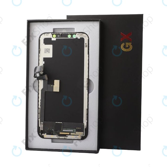 Wyświetlacz Soft OLED dla iPhone X, Ekran dotykowy z ramką, FixPremium