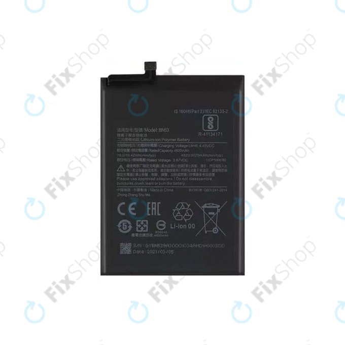 Bateria do Xiaomi Redmi Note 9 Pro, BN53, 5020mAh
