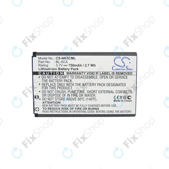 Bateria do Nokia 3110 Classic, BL-5C, 750mAh, HQ