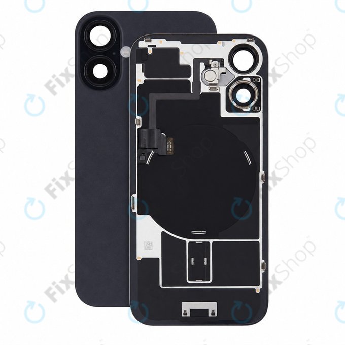 Szkło tylnej obudowy do iPhone 16, Black, Pulled A
