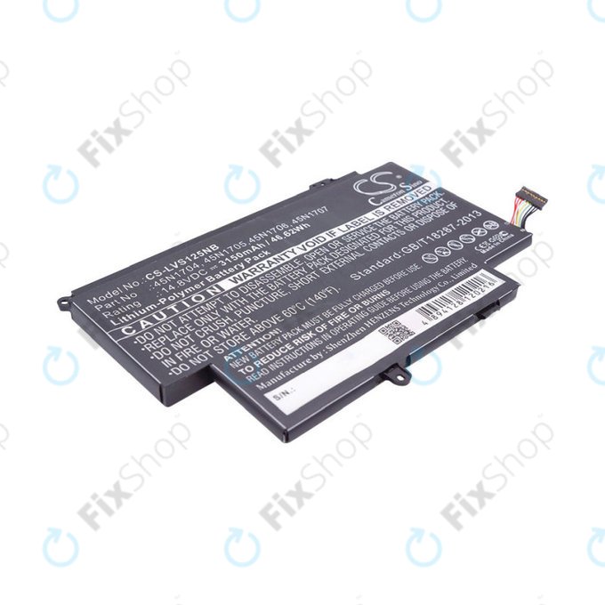 Bateria do Lenovo ThinkPad Yoga 12, Yoga S1, 3150mAh, Li-Pol, 14.8V, 45N1704, HQ