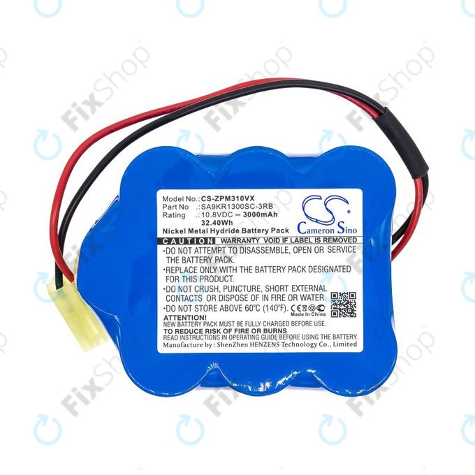 Bateria do Zepter LMG-310, 9P-130, 3000mAh, Ni-MH, 10.8V, SA9KR1300SC-3RB, HQ