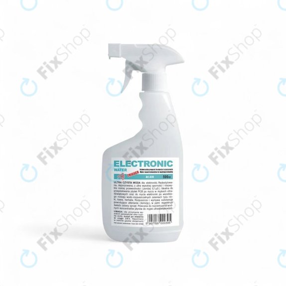 Woda demineralizowana do elektroniki, 500 ml, z rozpylaczem