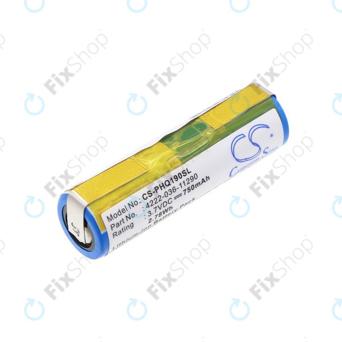 Bateria do Philips 8895XL, 750mAh, Li-Ion, 3.7V, 036-11290, HQ