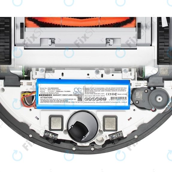 Bateria do Xiaomi Mi Robot Vacuum Mop-seria, BRR-2P4S-5200, Li-Ion, 14,4V 5200mAh, HQ