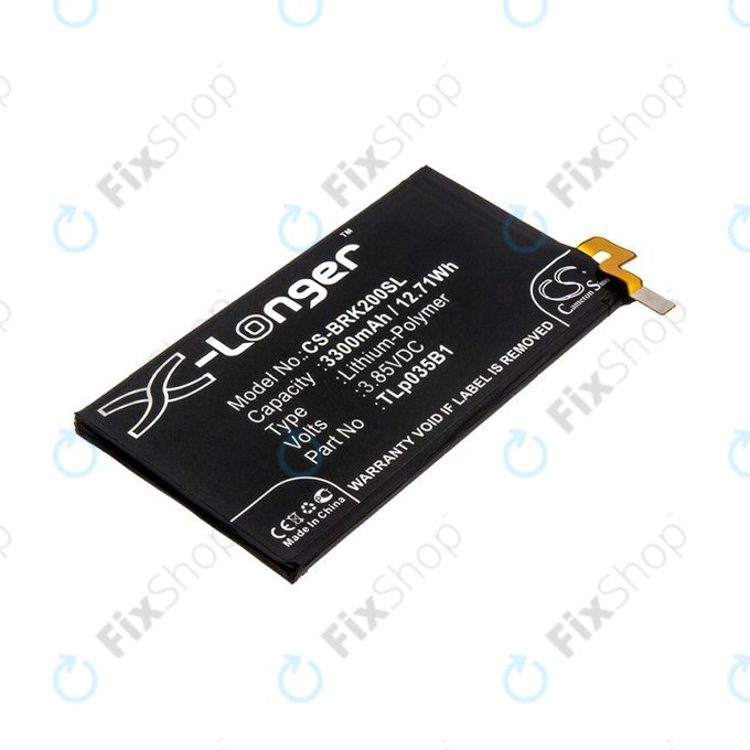 Bateria do Blackberry BBF 100, 3300mAh, Li-Pol, 3.85V, TLp035B1, HQ
