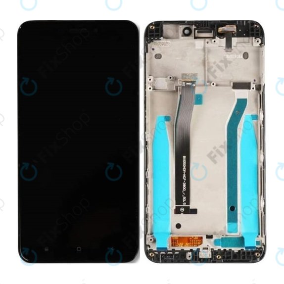 Wyświetlacz do Xiaomi Redmi 4X, Ekran dotykowy z ramką, Czarny, Black, TFT
