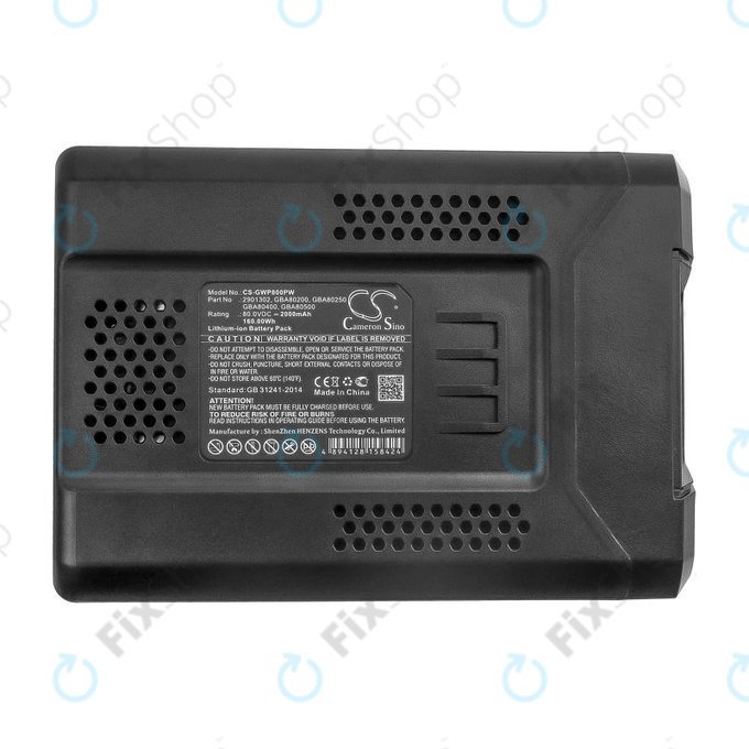 Bateria do Greenworks Pro 80V, Cramer 82V, Stiga Combi, Stiga Multiclip, 2000mAh, Li-Ion, 80V, 2901302, HQ